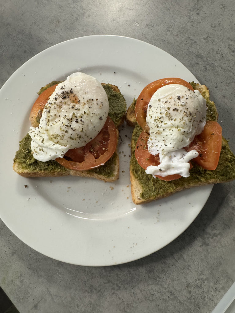 One of the breakfasts I made at university, representing how my cooking skills have improved